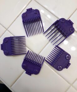 Andis 01410 Professional Master Clipper Guards - Dual Magnet Comb Set – Small, fits for MBA, MC-2, ML, PM- & PM-4, Waterproof – Purple, Set of 5 5-Comb Set 29 71C1wdoRzVL 1
