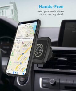 Alternative view of WixGear Magnetic Phone Car Mount, Universal Bite-Lock Air Vent Magnetic Phone Car Mount Holder, for Cell Phones with Swift-snap Technology