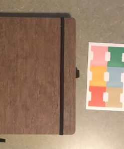 Lemome Thick Notebook - Eco-Friendly Natural Cork Hardcover Writing Notebook with Pen Loop & Premium Thick Paper + Page Dividers Gifts, A5 (5x8) Bound Notebook 48 71C30RnqWL