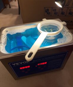 VEVOR Professional Ultrasonic Cleaner, Easy to Use with Digital Timer & Heater, Stainless Steel Industrial Machine for Parts, 110V, FCC/CE/RoHS Certified (3L) 3L 33 71C3DfVUvBL