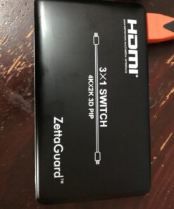 Zettaguard 4K x 2K 3 Port 3 x 1 HDMI Switch with PIP(Picture in Picture) and IR Wireless Remote Control, HDMI Splitter Switcher Hub Port Switches (ZW310) 39 71C41tEGXL