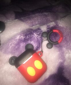 iFiLOVE Compatible with Airpods Case, Cute Cartoon Airpods Cover, Mickey Mouse Soft Silicone Shockproof Protective Case Cover Skin with Ring Buckle Holder for Apple Airpods 1 & 2 Charging Case(#1) #1 34 71C4XQ FJVL