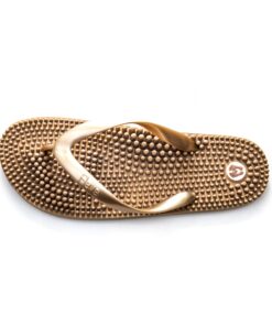 Revs - Lights - Men's and Women's Reflexology Massage Flip Flops 10 Women/9 Men Gold 10 71C4ufJEGQL 2