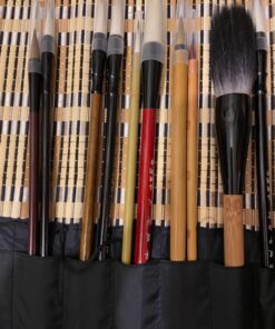 Corciosy Chinese Calligraphy Brush Set -Premium Watercolor Brushes for Kanji, Japanese Sumi, Painting, Drawing, Art Supplies with Roll-up Bamboo Brush Holder 10 Piece/Set 10pcs 33 71C57EUEPZL