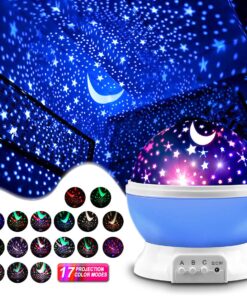 Alternative view of MOKOQI Star Projector, Night Light Lamp Fun Birthday Gifts for 1-4-6-14 Year Old Girls and Boys Kids Bedroom Decor -Blue Blue