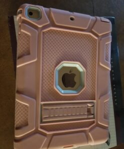 Rantice iPad 6th Generation Cases, iPad 5th Generation Case, iPad Air 2 Case, iPad 9.7 Case, Shockproof Rugged Drop Protection Cover Built with Kickstand for iPad 9.7'' A1893/A1954/A1822/A1823 Rose gold+Gray 40 71C6KZkm3WL