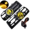 Front Bumper Grill for V-W Mk4 Gol-f GTI 1998-2004 with Tungsten Fog Lamp Day Running Light 14 71C7KKjkyeL