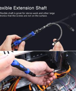 ORIA Precision Screwdriver Kit, 60 in 1 with 56 Bits Screwdriver Set, Magnetic Driver Kit with Flexible Shaft, Extension Rod for Mobile Phone, Smartphone, Game Console, Tablet, PC, Blue 35 71CAEms9FML