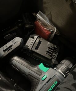 Amazon Brand - Denali by SKIL 20V Drill Driver Kit with 36 Piece Bit Set, Includes 2.0Ah Lithium Battery, 1A Compact Charger and Carry Bag, Blue Drill Driver, Battery, 1A Charger & Bit Set 47 71CBo2uRYGL