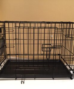 MidWest Homes for Pets Newly Enhanced Double Door iCrate Dog Crate, Includes Leak-Proof Pan, Floor Protecting Feet, Divider Panel & New Patented Features, Black X-Small 51 71CBoQLC8QL 1