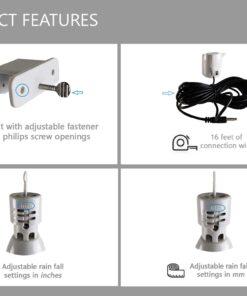 Instapark PWT-07 Single Outlet Programmable Hose Faucet Timer Includes Wired Rain Sensor with Mount 14 71CBuy 92cL