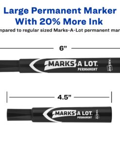 Avery Marks-A-Lot Large Desk-Style Chisel Tip, Value Pack 36 Black Permanent Markers are perfect for signs and posters (98206) 36 markers Regular Chisel Tip 13 71CCjw37gXL