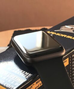 Armor Suit Apple Watch 42mm (Series 2/3 Compatible) Screen Protector (2 Pack) Full Coverage MilitaryShield Screen Protector For Apple Watch 42mm (Series 2/3 Compatible) -HD Clear Anti-Bubble 67 71CCkArZ6L 1