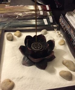Eastern Enlightenment Lotus Flower Meditation Incense Burner, Zen Buddhist Home Décor 41 71CCrk7gZoL