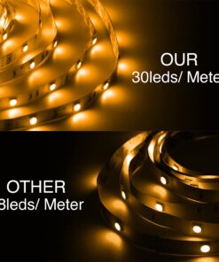 DAYBETTER Led Strip Lights Waterproof, 32.8ft(2 Rolls of 16.4ft) LED Tape Lights Color Changing 300 LEDs Light Strips Kit with 44 Keys Ir Remote Controller and 12v Power Supply for Indoor Outdoor Use 41 71CDSREbiGS