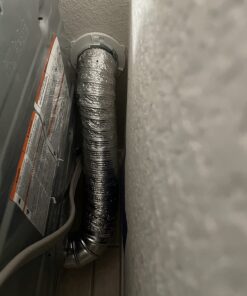 Dryer Dock The Original Dryer Vent Quick Release - Two-Piece Dryer Hose Quick-Connect, Twist & Lock Tight, Fits 4 Inch Tubes,White 48 71CEVRr1VLL