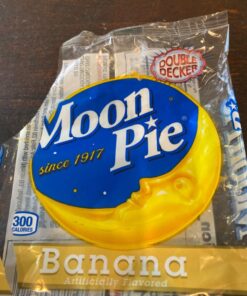 MoonPie Double Decker Banana Marshmallow Sandwich - 2oz, 12Count Box ( 72Count Total) | Double Layer Banana Covered Graham Cracker & Marshmallow Pie, 2.06 Pound (Pack of 6) 27 71CFGX9wA0L