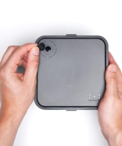 monbento - Large Bento Box MB Square Onyx with Compartments - Leakproof Lunch Box for Work or Meal Prep - BPA Free - Food Grade Safe - Black Black Onyx 20 71CFVSZm3lL