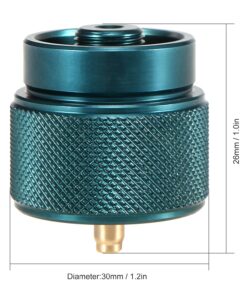 Alternative view of Lixada Camping Stove Adapter 1L Outdoor Propane Small Tank Input EN417 Lindal Valve Output Green(1 Pack)