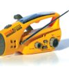 Safe-T-Proof Solar, Hand-Crank Emergency Radio, Flashlight, Beacon, Cell Phone Charger