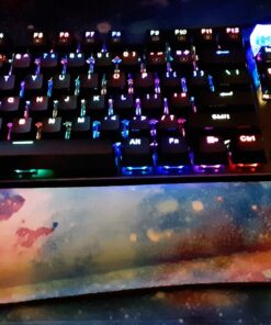 Redragon K556 RGB LED Backlit Wired Mechanical Gaming Keyboard, 104 Keys Hot-Swap Mechanical Keyboard w/Aluminum Base, Upgraded Socket and Noise Absorbing Foams, Soft Tactile Brown Switch K556 Wired 48 71CGU6nynfL