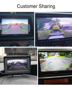 Xroose S2 HD Wired Backup Camera, 149° Wide Field of View License Plate Camera, IP69 Waterproof LED Colored Night Vision Rear-View Camera for Reversing/Driving Car Pickup SUV Truck … 42 71CGf9fl2LL