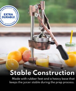 New Star Foodservice 46878 Commercial Citrus Juicer, Enameled Black 46 71CIH EuUkL