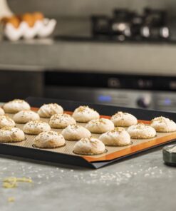 Silpat Perfect Macaron Non-Stick Silicone Baking Mat, 11-5/8" x 16-1/2", Orange 59 71CIIddFoDL