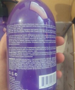 Luseta Purple Shampoo and Conditioner Set for Blonde, Gray - Color Treated Hair - Sulfate Free Paraben Free - Infused with Cocos Nucifera Oil for Curly and Damaged Hair - 2x16.9oz 16.9 Fl Oz (Pack of 2) 52 71CJ3F5KbcL