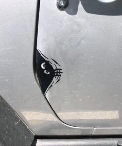 Jackey Awesome® 1 X Peeking Monster Scary Eyes Car Decal/Sticker for Laptop Ipad Window Wall Car Truck Motorcycle (Theft, Black) Theft, Black 23 71CJJDXxCsL
