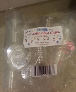 Polar Ice 125 Count Plastic Jello Shot Cups with Lids, 2-Ounce 1 Translucent 31 71CJOfGiUdL