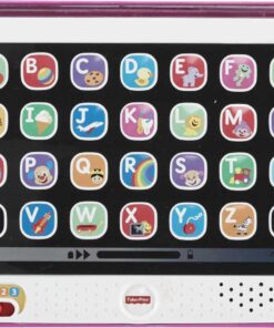 Alternative view of Fisher-Price Laugh & Learn Baby Toy Smart Stages Tablet with Lights & Learning Songs for Infants & Toddlers, Pink