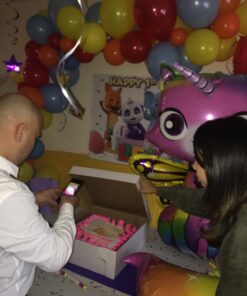 AGPtEK Electric Air Balloon Pump with Built-in Tying Tool, 110V 600W Pink and White Portable Dual Nozzle Inflator/Blower for Party Decoration-with Tying Tool on Handle 30 71CKSwMptWL