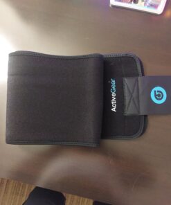 ActiveGear Waist Trimmer Belt Slim Body Sweat Wrap for Stomach and Back Lumbar Support Blue Large 27 71CKlQW1XlL