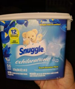 Snuggle Exhilarations In Wash Laundry Scent Booster Pacs, Blue Iris & Ocean Breeze, 56 Count 56 Count (Pack of 1) 30 71CKmnag6KL 4
