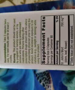 Nature's Way Premium St. John’s Wort Herb, Promotes A Positive Outlook*, 700 mg per serving, 180 Vegan Capsules 24 71CLVZdZnvL