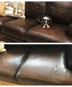 Leather Max Complete Leather Refinish, Restore, Recolor & Repair Kit/Now with 3 Color Shades to Blend with/Leather & Vinyl Refinish (Bold Brown) Bold Brown 57 71CLbZ4pzqL