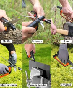 SHARPAL 103N All-in-1 Knife Garden Tool Multi-Sharpener for Lawn Mower Blade, Axe, Hatchet, Machete, Pruner, Hedge Shears, Scissors 26 71CMWOTBoCL