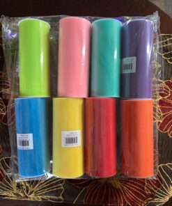 Charmed Rainbow Color Tulle Assortment, 6 inch by 25 Yard Spool (8 Pack) 28 71CMg7UUGcL