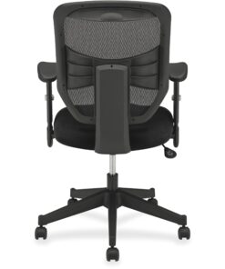 HON Prominent High Back Work Mesh Computer Chair for Office Desk, (HVL531), Swivel-Tilt, Black Fabric Office Chair 26 71CNHcgHsoL