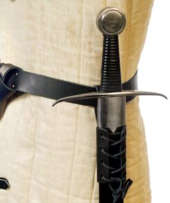 Leather Medieval Sword Frog Straight Black 48-22622 8 71CNRMwZ9UL