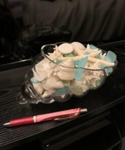 Hosley Glass Shell Vase 8 Inches Long Ideal Gift for Weddings Spa Aromatherapy Flower Arrangements Bowl for Orbs DIY Craft Projects LED Votive Candle Gardens O9 35 71CNyJeVdtL