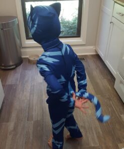 Disguise Catboy Costume for Kids, Official PJ Masks Costume Jumpsuit Medium (3T-4T) 22 71CRLc PlUL