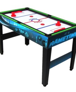 Sunnydaze 10-in-1 Game Table - Combination Multi-Game Table with Billiards, Push Hockey, Foosball, Ping Pong, and More - 49.5-Inch - Classic Wood Stain Game Time Blue 18 71CSqAzIiL