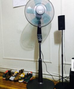 Rowenta VU5550 Turbo Silence Oscillating Fan, Standing Fan, 4 Speed Fan with Remote Control Turbo silence 4 speed fan 39 71CT3bzeZrL