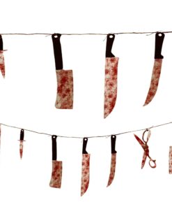 Amscan Bloody Weapon Garland - 7.5', 1 Pc