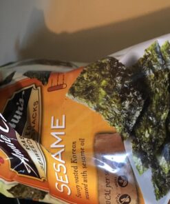Annie Chun's - Roasted Seaweed Snacks, Sesame-Flavor, 0.35 oz, Keto, Vegan, Gluten-Free, Dairy Free, Light & Airy, Hearty & Delicious Snacks, 0.16-Oz (Pack of 12) 14 71CUH4CWqwL