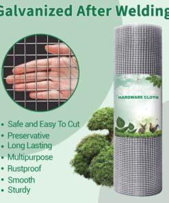 AMAGABELI GARDEN & HOME Hardware Cloth 1/2 inch 48inx50ft 19 Gauge Square Chicken Wire Galvanizing After Welding Fence Mesh Roll Raised Garden bed Plant Supports Poultry Netting Cage Snake Fence JW007 1/2inch 48inx50ft 28 71CVg26oNEL 1