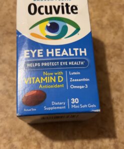 Ocuvite Eye Vitamin & Mineral Supplement, Contains Zinc, Vitamins C, E, Omega 3, Lutein, & Zeaxanthin, 30 Softgels 13 71CWgcKBaBL