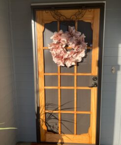 Prime-Line 3809BZ3068-I-WF Woodguard Steel Security Door – Traditional Screen Door Style with the Strength of a Steel Security Door – Steel and Wood Construction, Non-Handed, Bronze (Single Pack) 38 71CXlj3jLIL